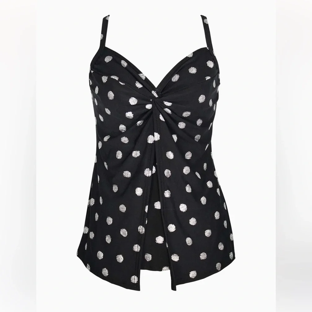 NWT MIRACLESUIT Pizzelles Love Knot Tankini Top - Picture 5 of 7